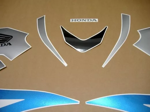Honda CBR 600RR 2007 - Blau/Silber/Schwarze Version - Dekorset