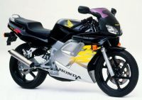 Honda NSR 125 1999 - Schwarz/Silber/Gelbe Version - Dekorset