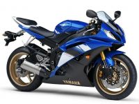 Yamaha YZF-R6 RJ15 2008 - Blaue Version - Dekorset