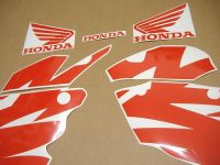 Honda NSR 125 2000 - Schwarz/Rote Version - Dekorset