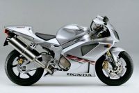 Honda VTR 1000 2001 - Silber Version - Dekorset