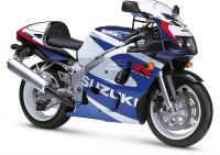 Suzuki GSX-R 600 2000 - Weiß/Blaue Version - Dekorset