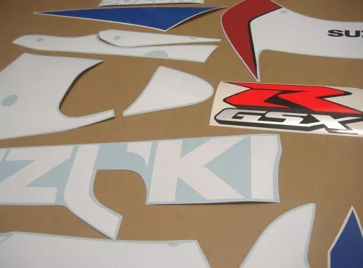 Suzuki GSX-R 600 2000 - Weiß/Blaue Version - Dekorset