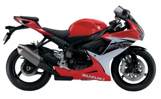 Suzuki GSX-R 600 2013 - Rot/Weiße Version - Dekorset