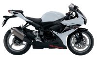 Suzuki GSX-R 600 2013 - White/Black Version - Decalset