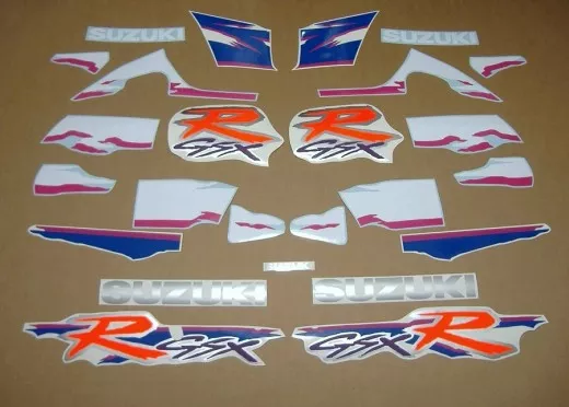 Suzuki GSX-R 750 1994 - Weiß/Blaue Version - Dekorset