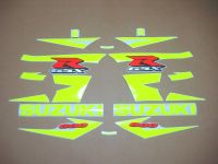 Suzuki GSX-R 600 2004-2005 - Neon-Gelb - Custom-Dekorset