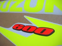 Suzuki GSX-R 600 2004-2005 - Neon-Gelb - Custom-Dekorset