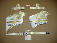 Suzuki Hayabusa 1999-2007 - Brushed-Gold - Custom-Decalset