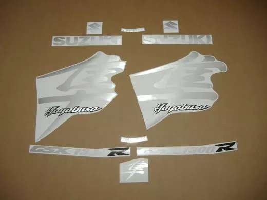 Suzuki Hayabusa 1999-2007 - Silber-Gebürstet - Custom-Dekorset