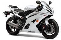 Yamaha YZF-R6 RJ15 2010 - Weiße Version - Dekorset