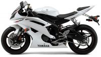 Yamaha YZF-R6 RJ15 2010 - Weiße Version - Dekorset