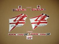 Suzuki Hayabusa 1999-2007 - Chrome-Rot - Custom-Dekorset