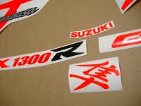 Suzuki Hayabusa 1999-2007 - Fluoreszierend-Rot - Custom-Dekorset