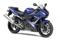 Yamaha YZF-R6S RJ15 2008 - Blue Version - Decalset