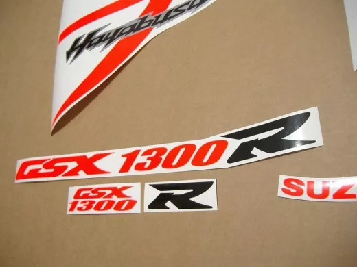 Suzuki Hayabusa 2008-2019 - Fluoreszierend-Rot - Custom-Dekorset