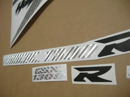 Suzuki Hayabusa 2008-2019 - Carbon-Silber - Custom-Dekorset