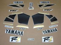Yamaha YZF-R1 2000-2001 - Black/Gold - Custom-Decalset