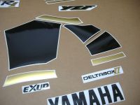 Yamaha YZF-R1 2000-2001 - Schwarz/Gold - Custom-Dekorset