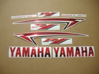 Yamaha YZF-R1 2009-2012 - Chrome-Red - Custom-Decalset