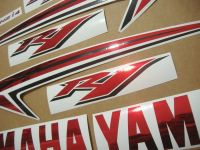 Yamaha YZF-R1 2009-2012 - Chrome-Rot - Custom-Dekorset