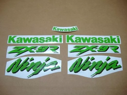 Kawasaki ZX-9R - Grün - Custom-Dekorset