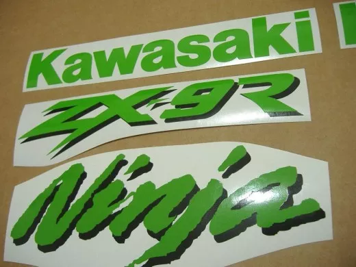 Kawasaki ZX-9R - Grün - Custom-Dekorset