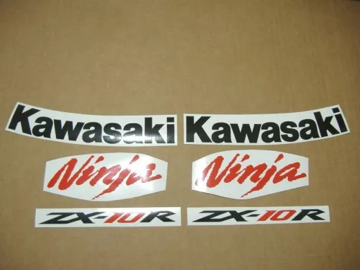 Kawasaki ZX-10R 2008 - Rot - Custom-Dekorset