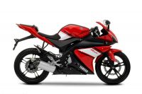 Yamaha YZF-R125 2009 - Rot/Schwarze Version - Dekorset