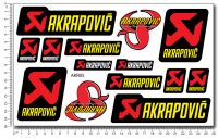 AKRAPOVIC - Stickerset 16x26cm