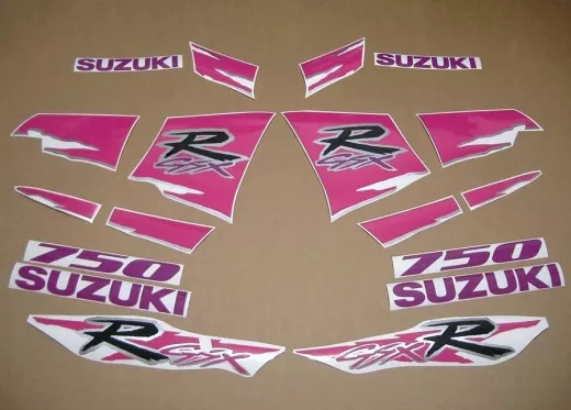 Suzuki GSX-R 750 1994 - Silber/Pinke Version - Dekorset