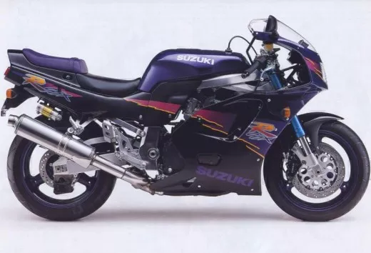 Suzuki GSX-R 750 1994 - Schwarz/Violett Version - Dekorset