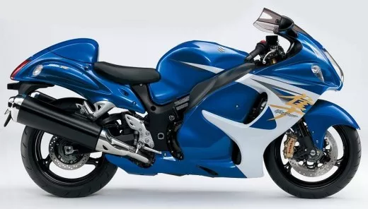 Suzuki Hayabusa 2014 - Blaue Version - Dekorset