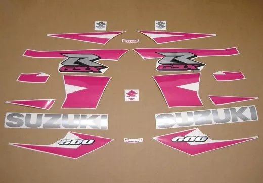 Suzuki GSX-R 600 2004-2005 - Pink - Custom-Dekorset