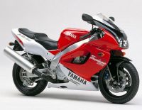 Yamaha YZF-1000R 1996 - Weiß/Rote Version - Dekorset