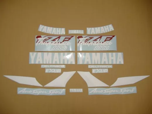 Yamaha YZF-1000R 1997 - Rot/Schwarze Version - Dekorset