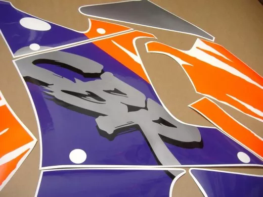 Honda CBR 900RR 1993 - Schwarz/Orange/Lila Version - Dekorset