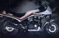 Honda CBX 750F 1985 - Silber Version - Dekorset