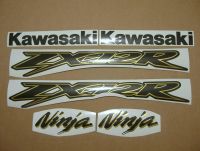 Kawasaki ZX-12R - Gold/Kohlegrau - Custom-Dekorset