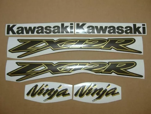 Kawasaki ZX-12R - Gold/Kohlegrau - Custom-Dekorset