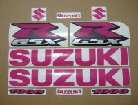 Suzuki GSX-R 1000 Universal - Pink - Custom-Dekorset