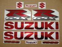 Suzuki GSX-R 1000 Universal - Chrome Red - Custom-Decalset