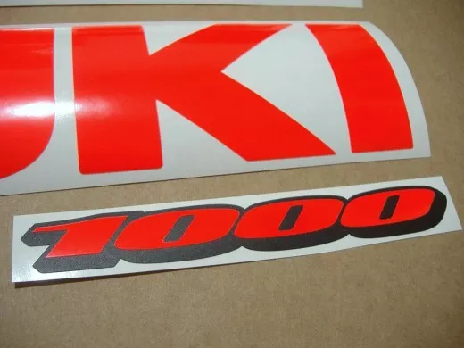 Suzuki GSX-R 1000 Universal - Neon-Rot - Custom-Dekorset