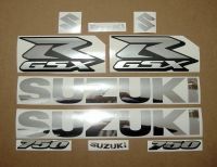 Suzuki GSX-R 750 Universal - Chrome Silver - Custom-Decalset