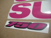 Suzuki GSX-R 750 Universal - Pink - Custom-Dekorset