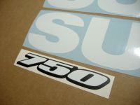 Suzuki GSX-R 750 Universal - White - Custom-Decalset