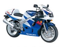 Suzuki GSX-R 600 1997 - Weiß/Blau Version - Dekorset