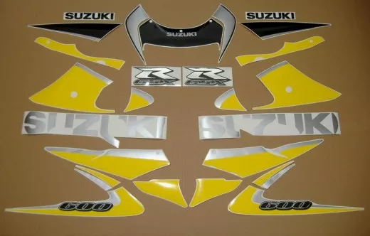 Suzuki GSX-R 600 2000 - Gelb/Schwarze Version - Dekorset