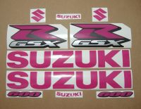 Suzuki GSX-R 600 Universal - Pink - Custom-Dekorset