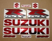 Suzuki GSX-R 600 Universal - Chrome-Red - Custom-Decalset